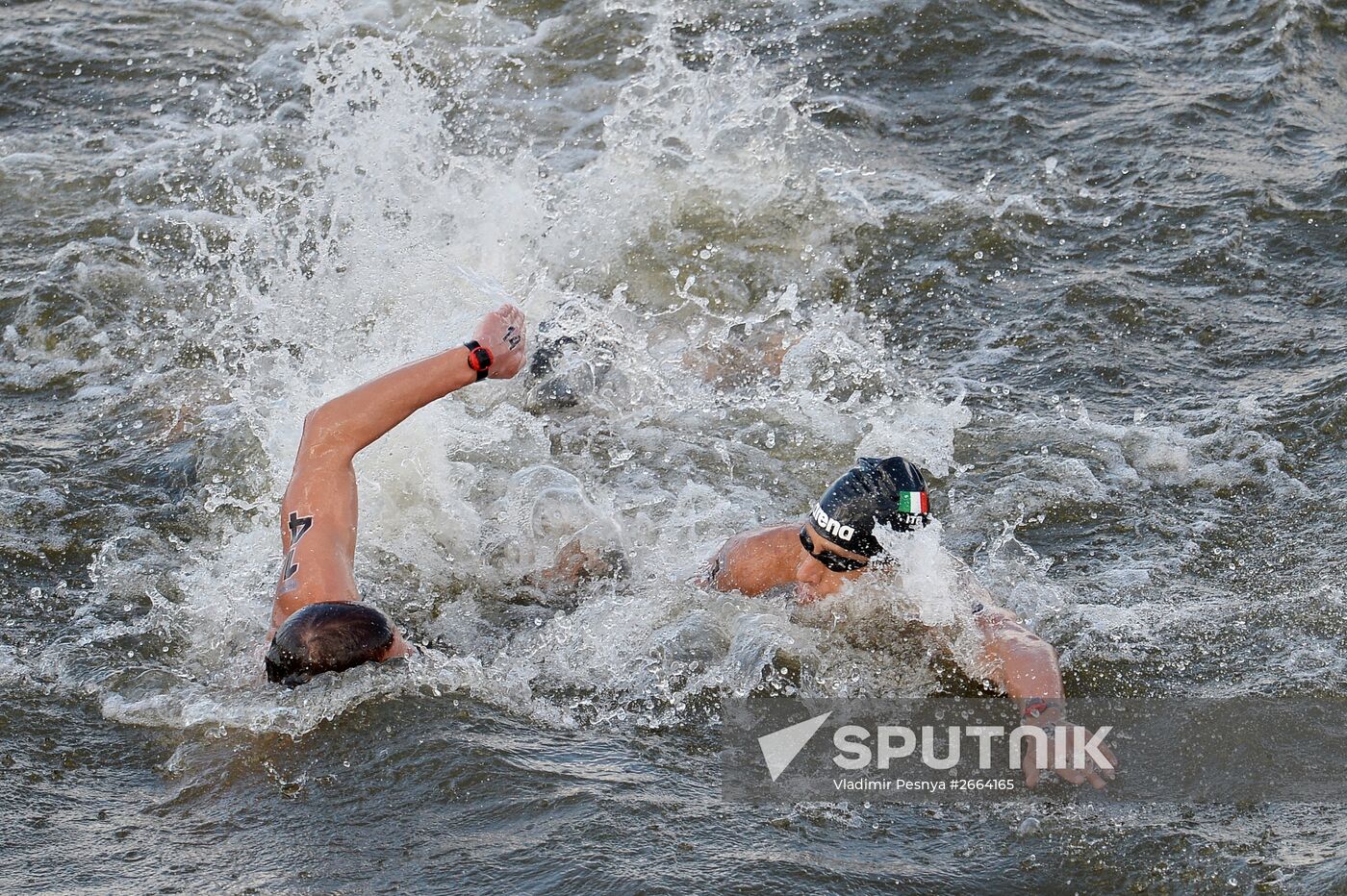 2015 FINA World Championships. Open water swimming. 5 km men