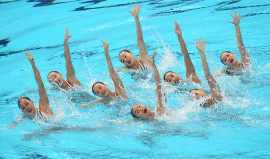 2015 FINA World Championships. Synchronized swimming. Women's team technical. Preliminary round
