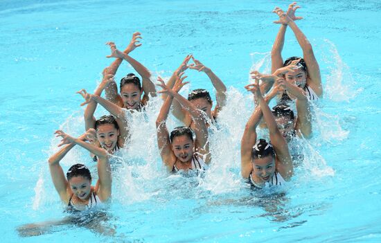 2015 FINA World Championships. Synchronized swimming. Women's team technical. Preliminary round
