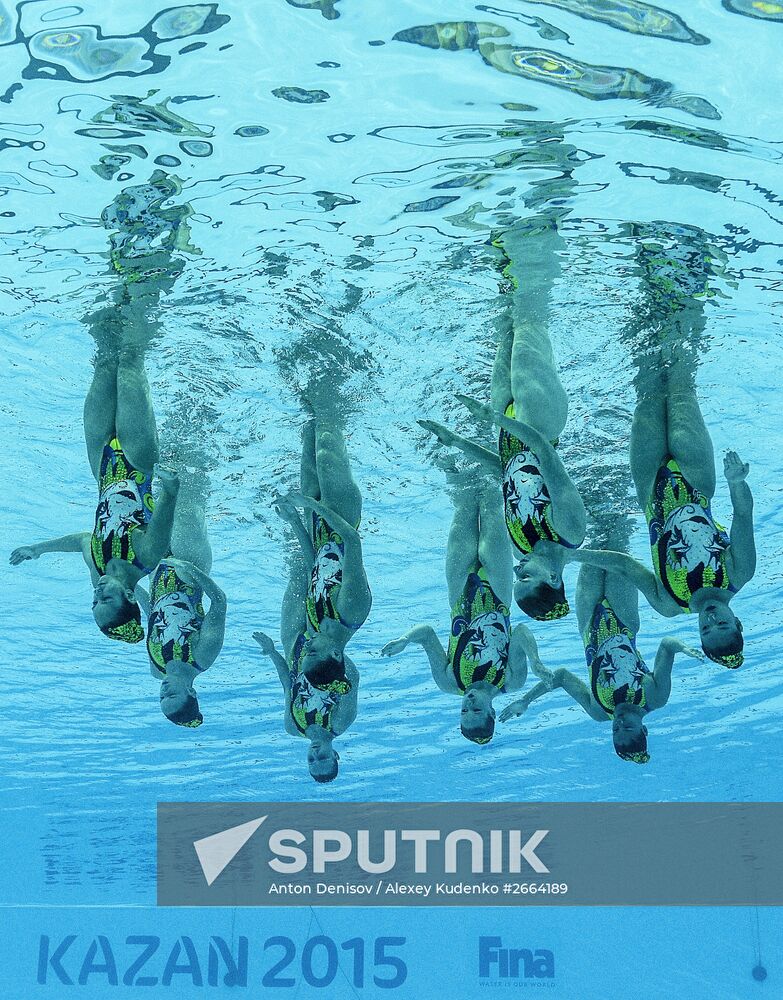 2015 FINA World Championships. Synchronized swimming. Women's team technical. Preliminary round