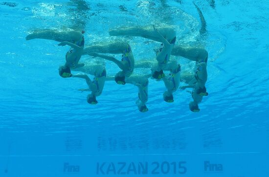 2015 FINA World Championships. Synchronized swimming. Women's team technical. Preliminary round