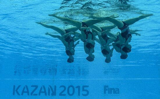 2015 FINA World Championships. Synchronized swimming. Women's team technical. Preliminary round