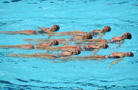 2015 FINA World Championships. Synchronized swimming. Women's team technical. Preliminary round