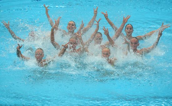 2015 FINA World Championships. Synchronized swimming. Women's team technical. Preliminary round