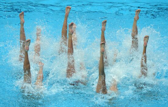 2015 FINA World Championships. Synchronized swimming. Women's team technical. Preliminary round