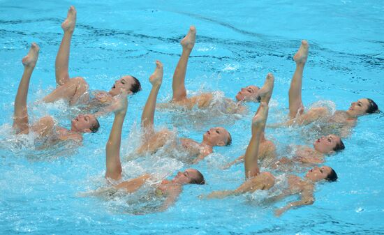 2015 FINA World Championships. Synchronized swimming. Women's team technical. Preliminary round
