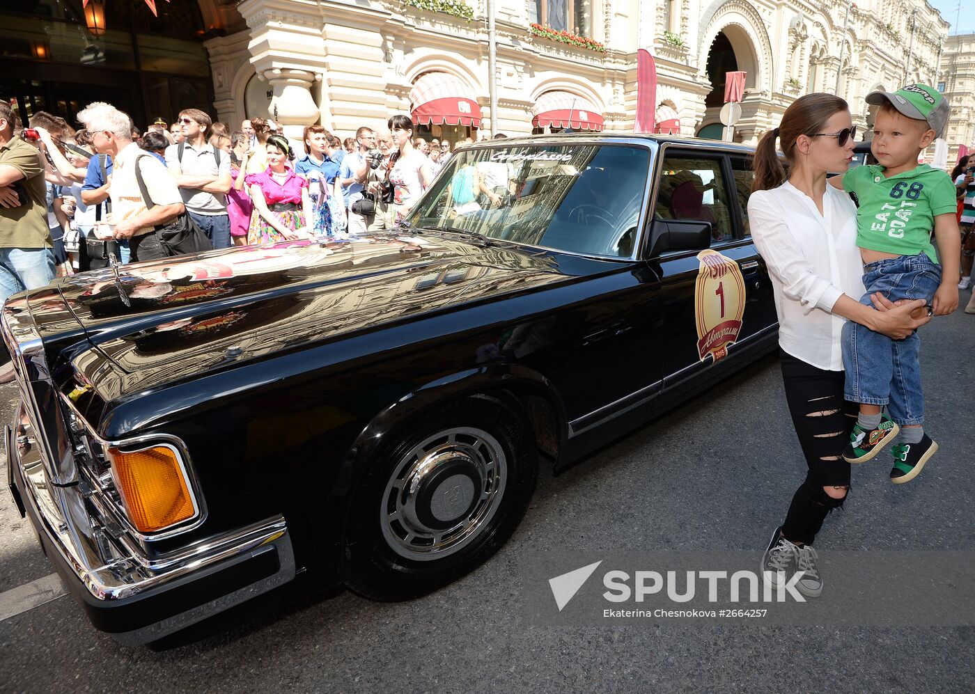 GUM's motor rally Gorkyclassic 2015 in Moscow