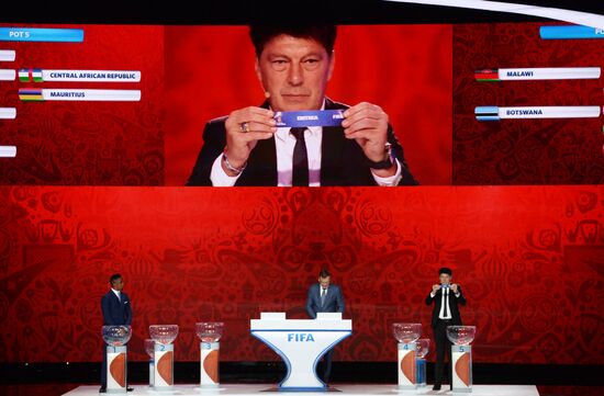 2018 FIFA World Cup Russia Preliminary Draw