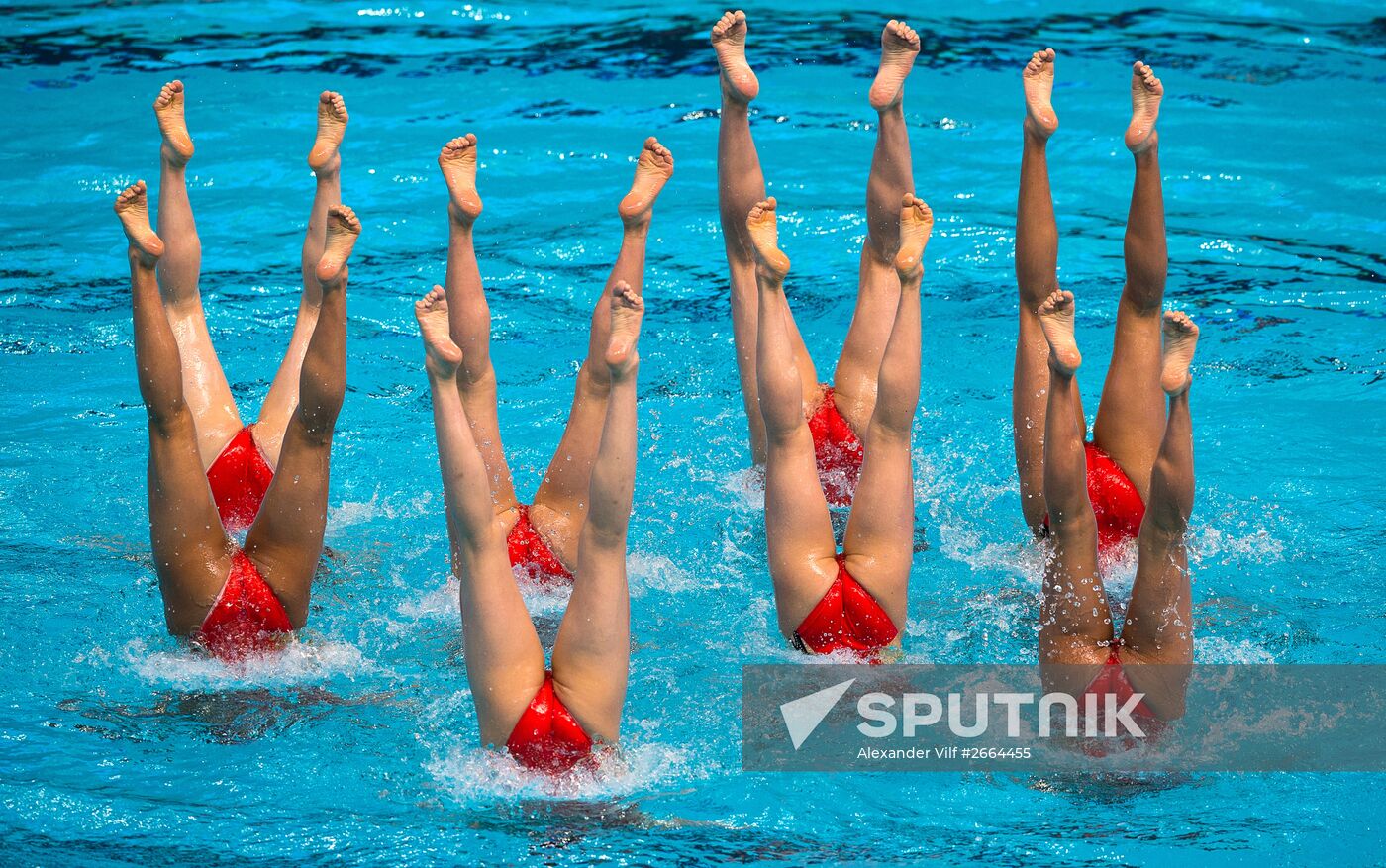 2015 FINA World Championships. Synchronized swimming. Womens' team technical. Preliminary round