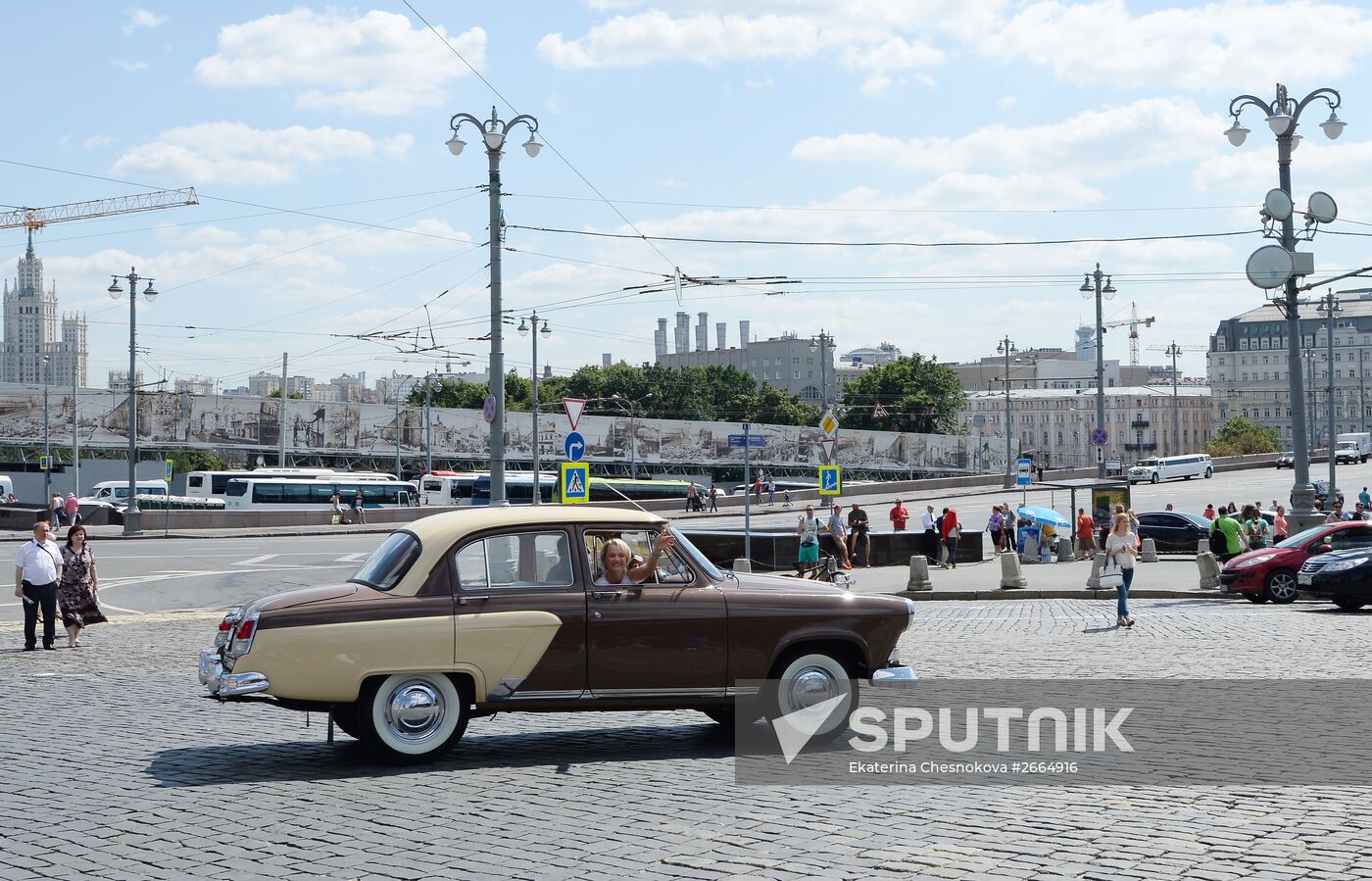 GUM's motor rally Gorkyclassic 2015 in Moscow