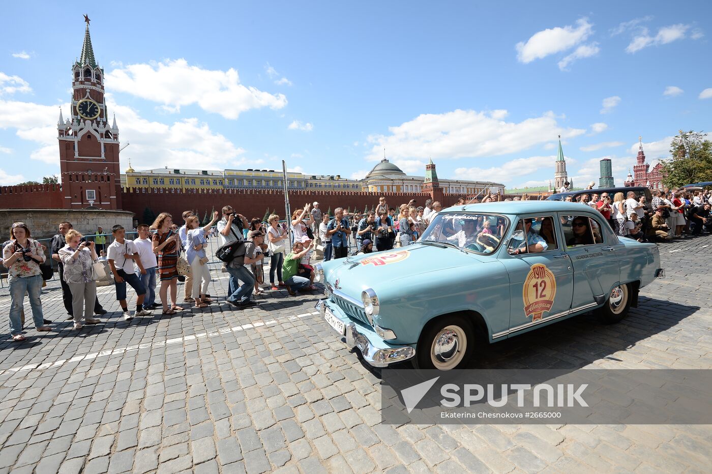 GUM's motor rally Gorkyclassic 2015 in Moscow