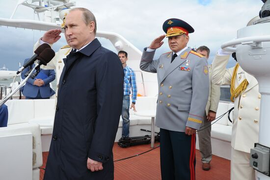 Russian President Vladimir Putin visits Kaliningrad Region