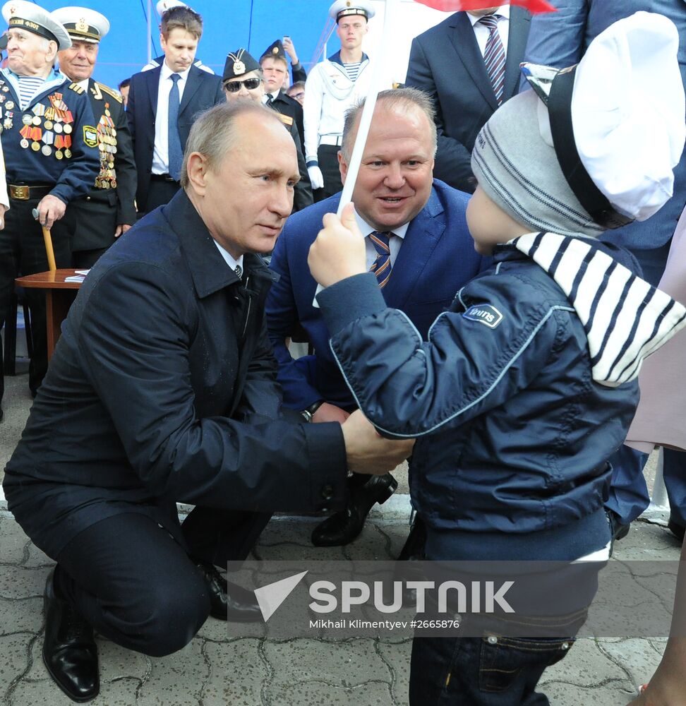 Russian President Vladimir Putin visits Kaliningrad region