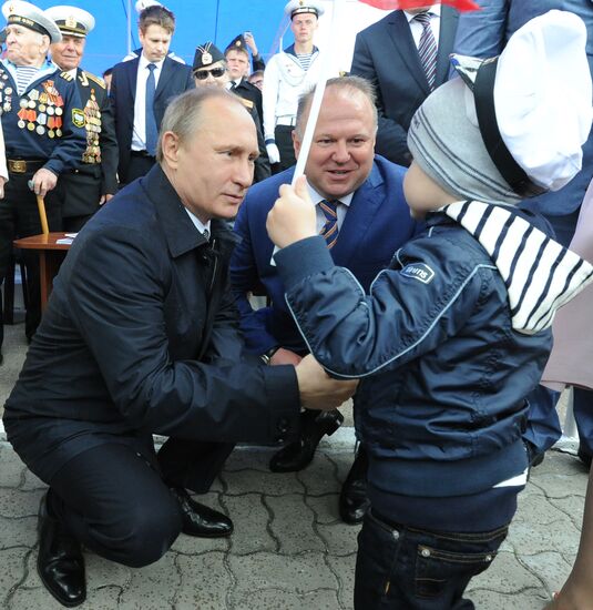 Russian President Vladimir Putin visits Kaliningrad region