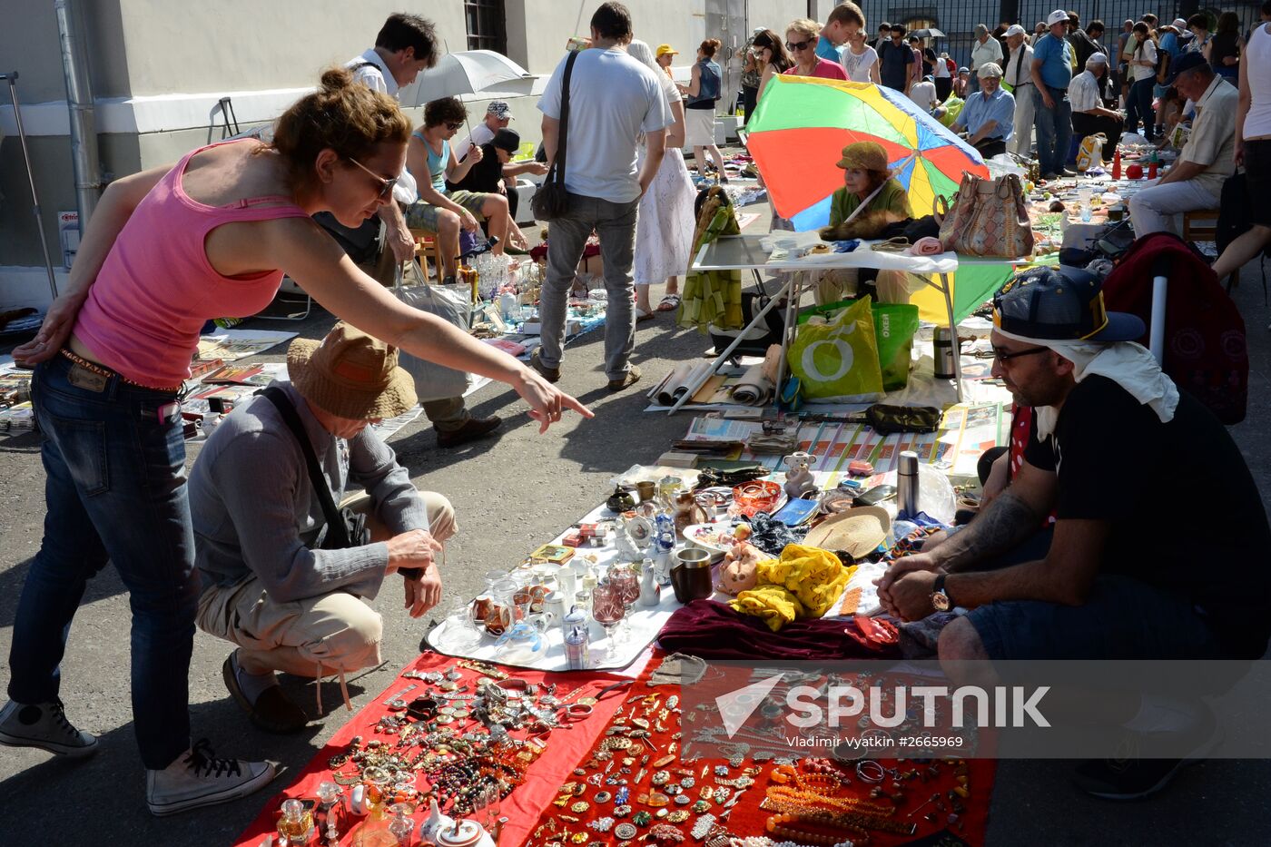 Jumble market at Museum of Moscow