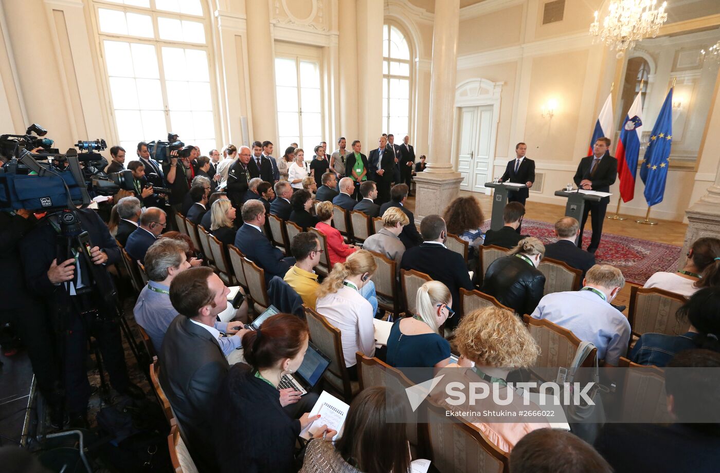 Russian Prime Minister Dmitry Medvedev visits Slovenia. Day Two