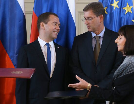 Russian Prime Minister Dmitry Medvedev visits Slovenia. Day Two