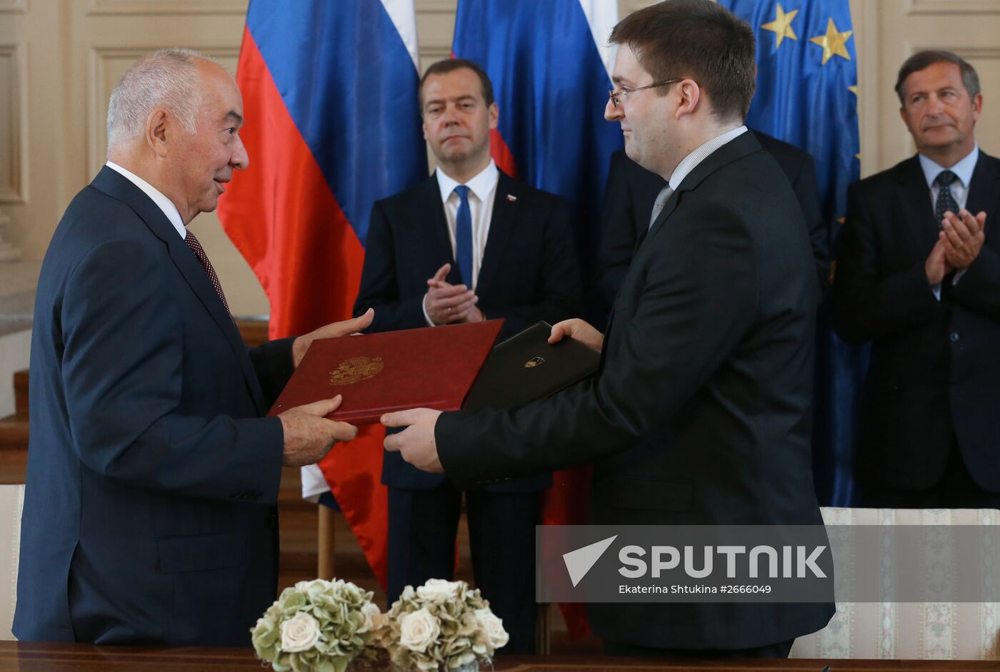Russian Prime Minister Dmitry Medvedev visits Slovenia. Day Two