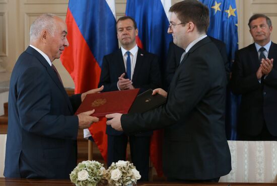 Russian Prime Minister Dmitry Medvedev visits Slovenia. Day Two
