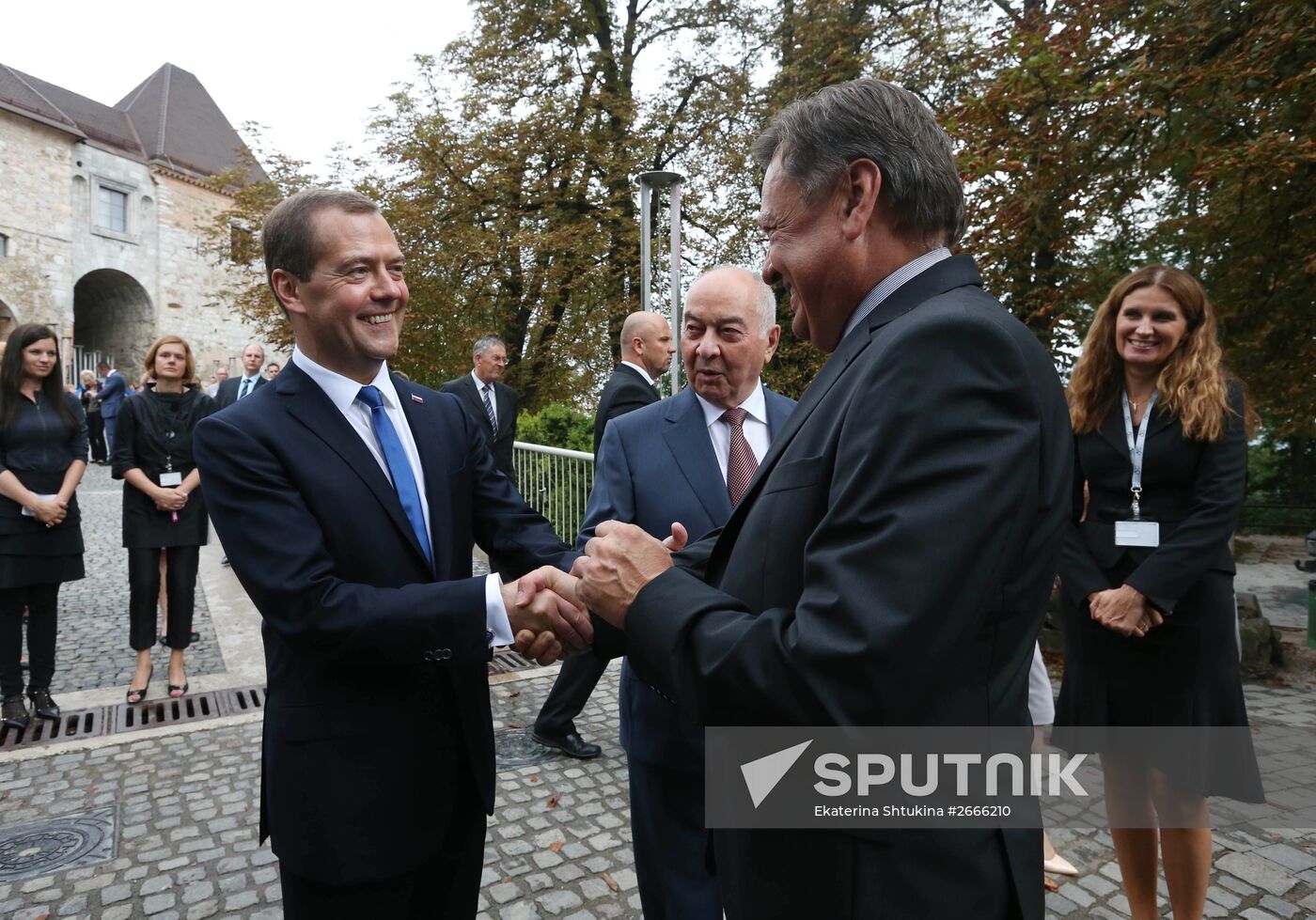 Russian Prime Minister Dmitry Medvedev's working visit to Slovenia. Day two