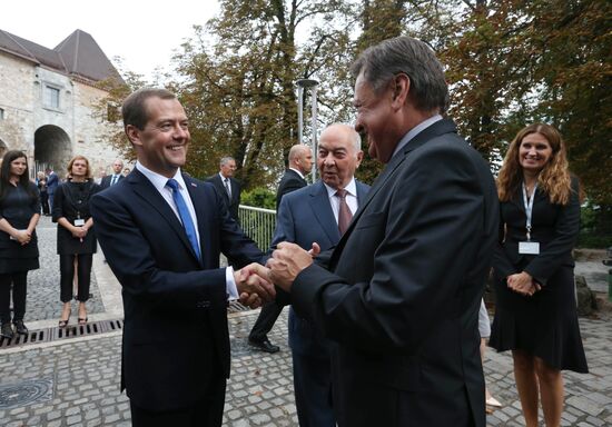 Russian Prime Minister Dmitry Medvedev's working visit to Slovenia. Day two