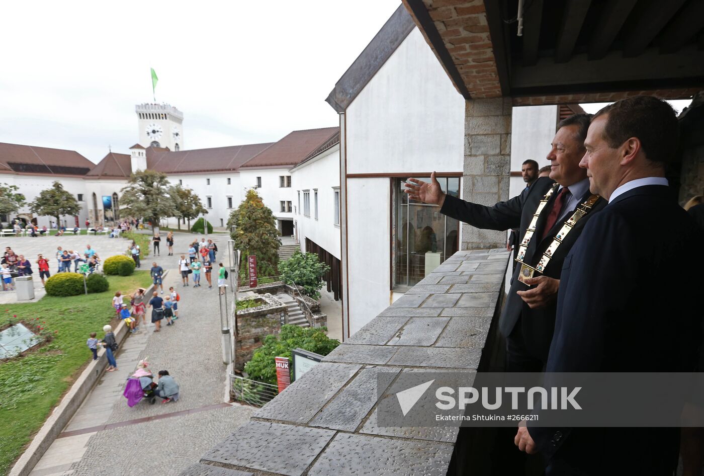 Russian Prime Minister Dmitry Medvedev's working visit to Slovenia. Day two