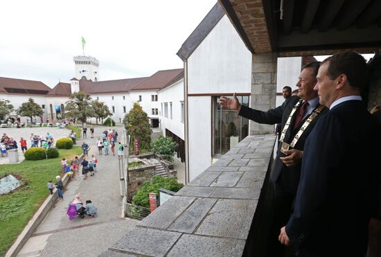 Russian Prime Minister Dmitry Medvedev's working visit to Slovenia. Day two