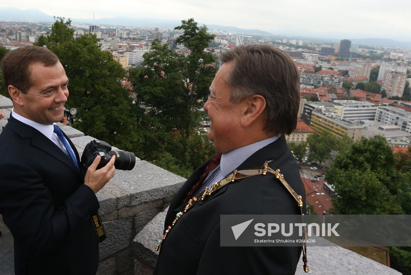 Russian Prime Minister Dmitry Medvedev's working visit to Slovenia. Day two