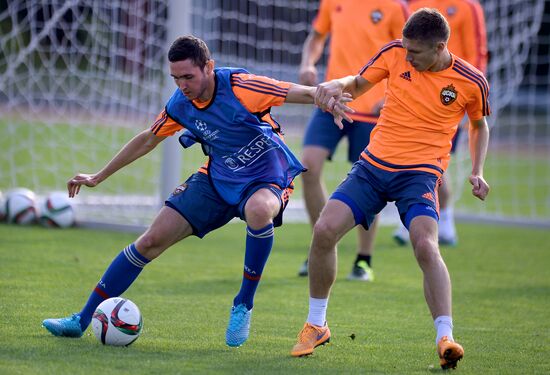Football. UEFA Champions League. PFC CSKA training session