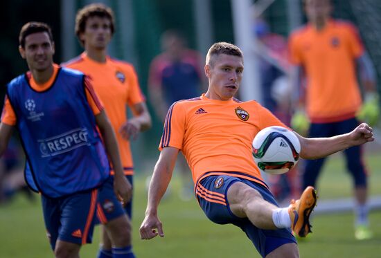 Football. UEFA Champions League. PFC CSKA training session