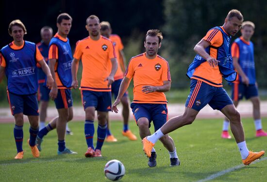 Football. UEFA Champions League. PFC CSKA training session