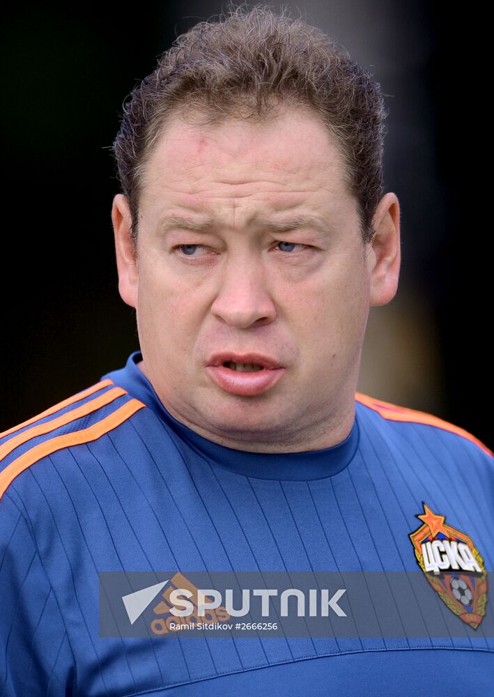 Football. UEFA Champions League. PFC CSKA training session