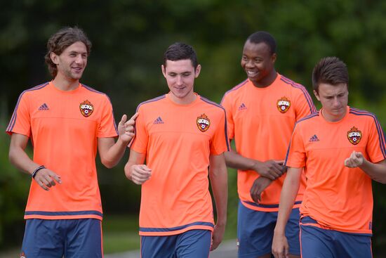 Football. UEFA Champions League. PFC CSKA training session