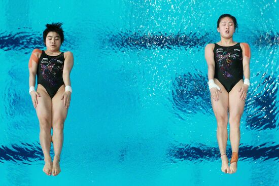16th FINA World Aquatics Championships. Synchronized diving. Women. 10m platform. Finals