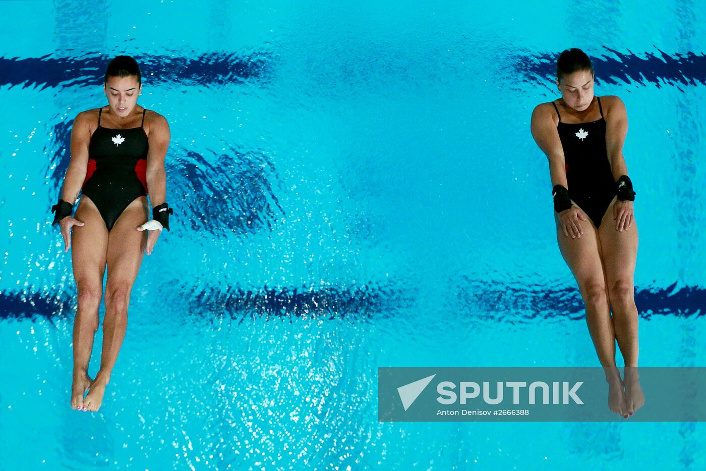 2015 FINA World Championships. Women's synchronised 10m platform diving