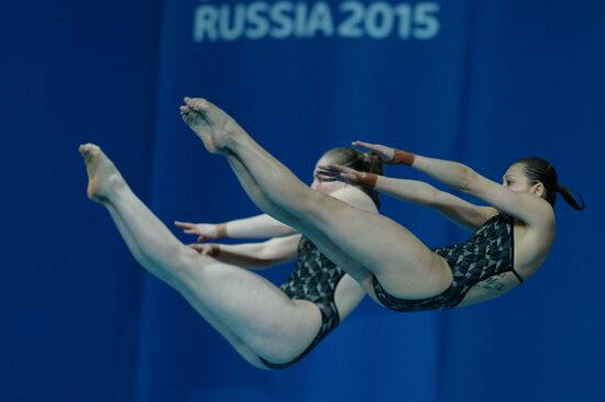 2015 FINA World Championships. Women's synchronised 10m platform diving