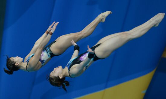 2015 FINA World Championships. Women's synchronised 10m platform diving