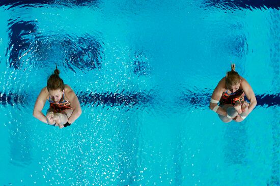 16th FINA World Aquatics Championships. Synchronized diving. Women. 10m platform. Finals