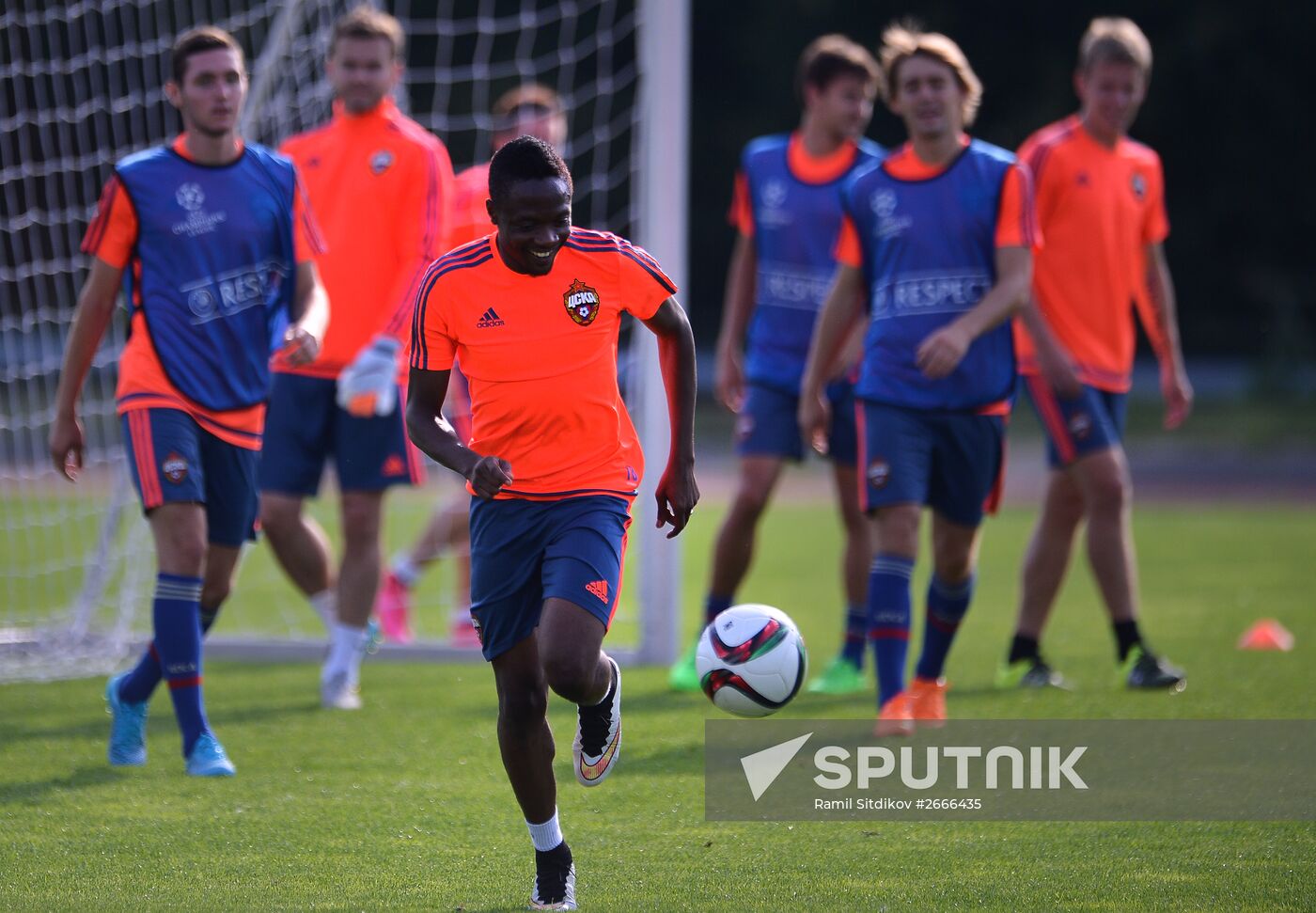 Football. UEFA Champions League. PFC CSKA Training Session