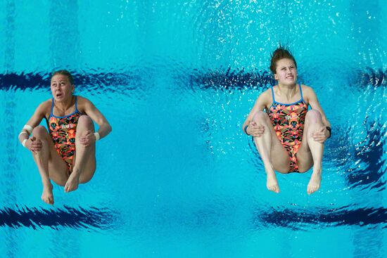 16th FINA World Aquatics Championships. Synchronized diving. Women. 10m platform. Finals