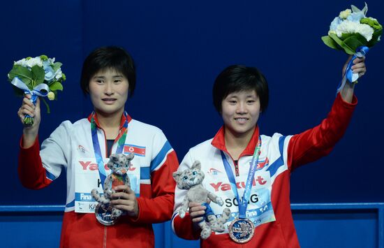 2015 FINA World Championships. Women's synchronised 10m platform diving
