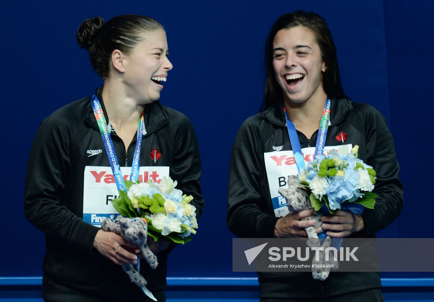 2015 FINA World Championships. Women's synchronised 10m platform diving