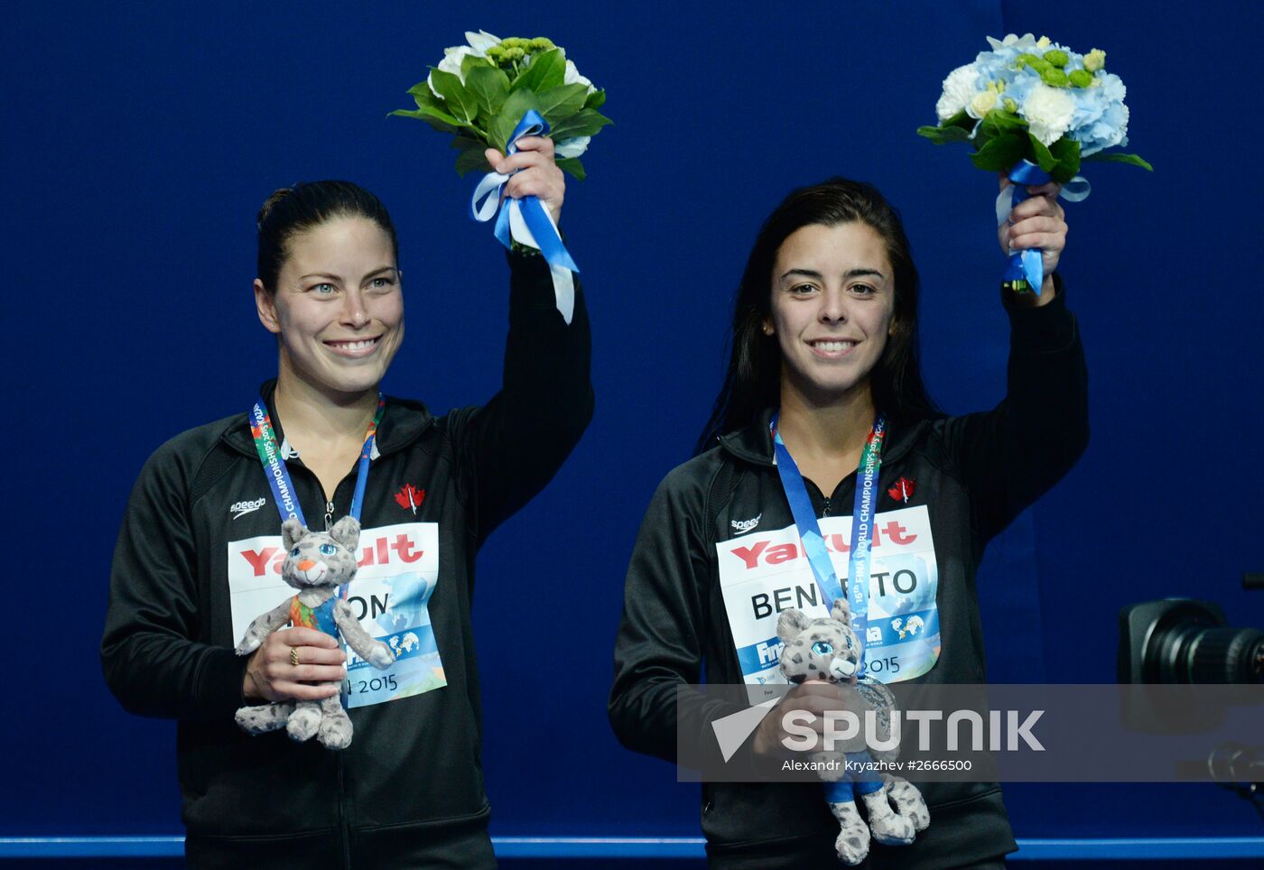 2015 FINA World Championships. Women's synchronised 10m platform diving