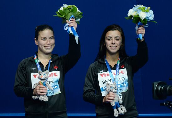 2015 FINA World Championships. Women's synchronised 10m platform diving