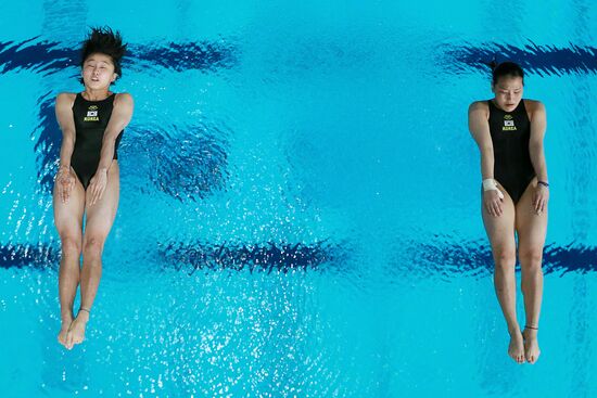 16th FINA World Aquatics Championships. Synchronized diving. Women. 10m platform. Finals