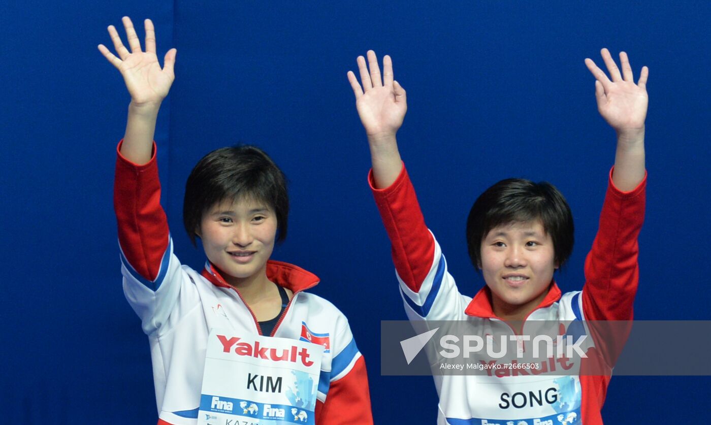 2015 FINA World Championships. Women's synchronised 10m platform diving