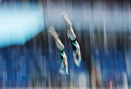2015 FINA World Championships. Women's synchronised 10m platform diving