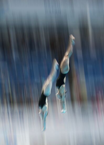 2015 FINA World Championships. Women's synchronised 10m platform diving