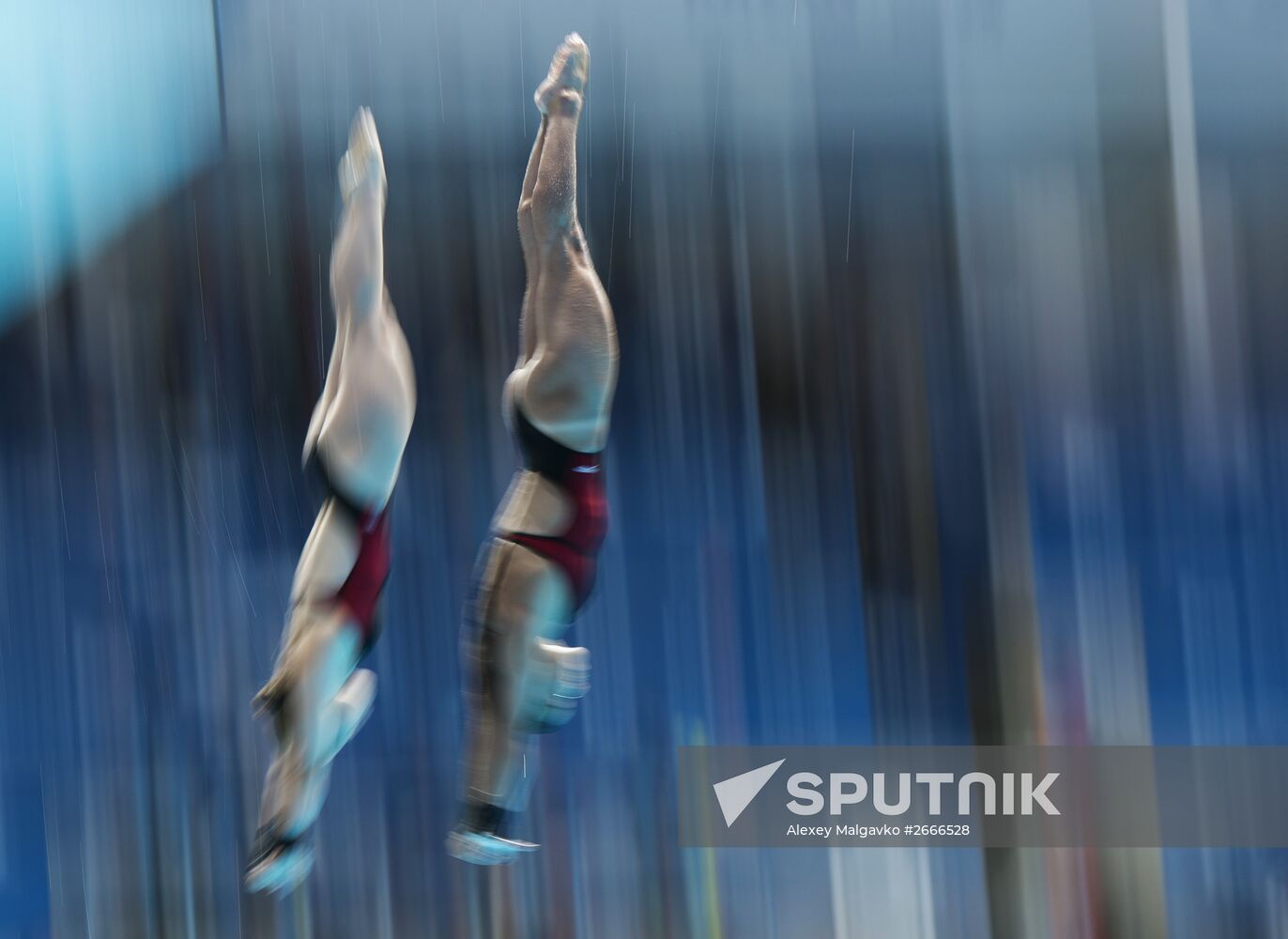 2015 FINA World Championships. Women's synchronised 10m platform diving