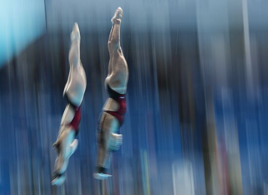 2015 FINA World Championships. Women's synchronised 10m platform diving